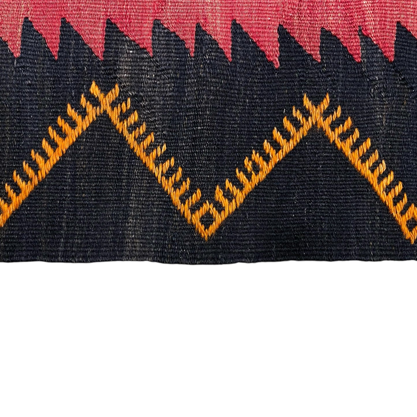 Cappadocia Red Black Kilim Runner Rug - Kilim Art Gallery