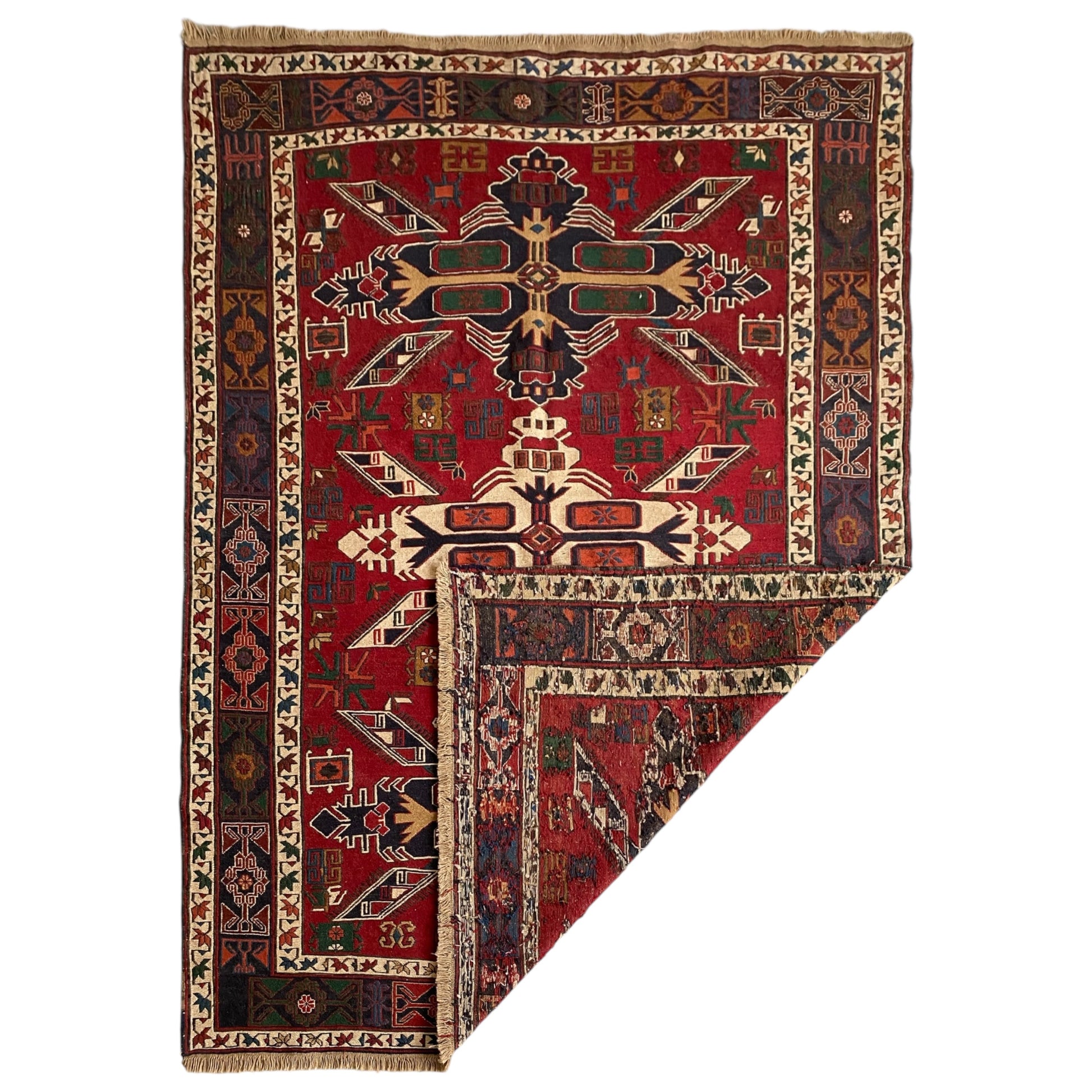 Caucasian Dragon Soumak Rug - Kilim Art Gallery