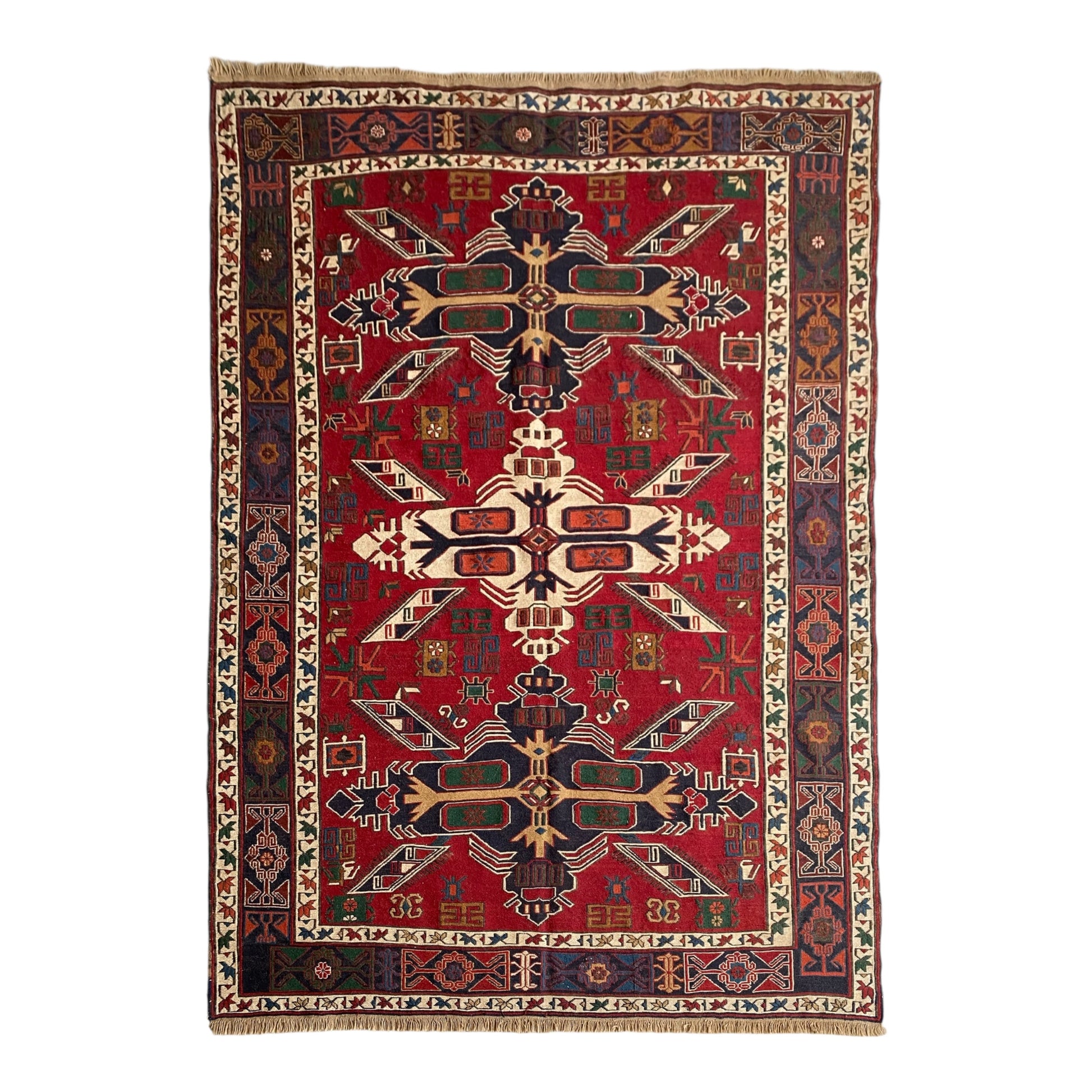 Caucasian Dragon Soumak Rug - Kilim Art Gallery