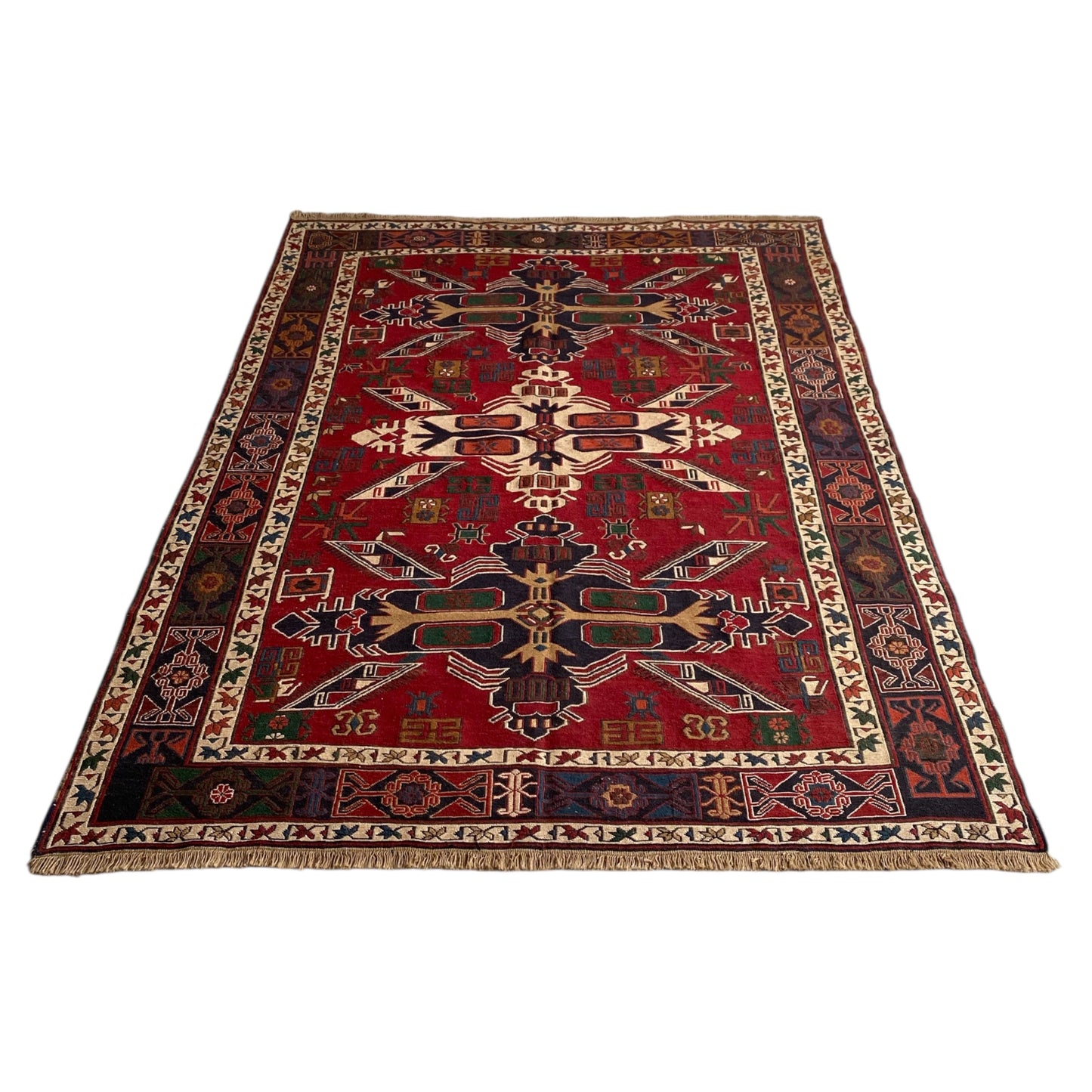 Caucasian Dragon Soumak Rug - Kilim Art Gallery