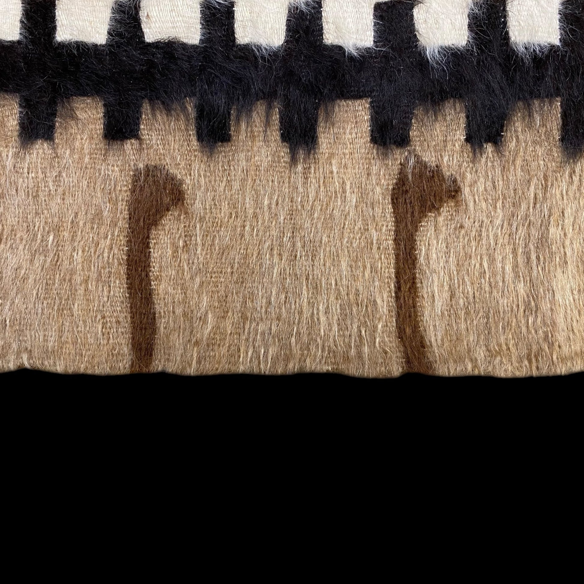 Collectable Angora lint made Mohair Siirt Blanket Kilim Rug - Kilim Art Gallery