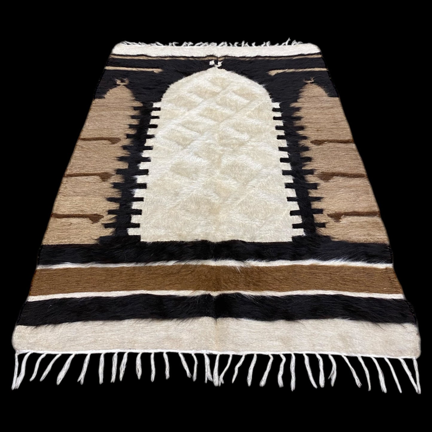 Collectable Angora lint made Mohair Siirt Blanket Kilim Rug - Kilim Art Gallery
