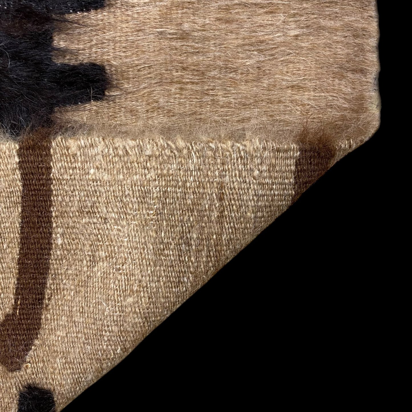 Collectable Angora lint made Mohair Siirt Blanket Kilim Rug - Kilim Art Gallery