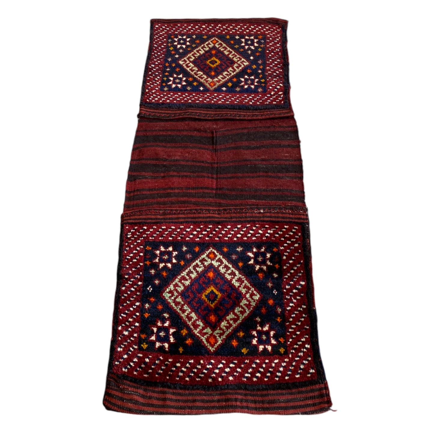 Collectable Caucasian Kazak Saddlebag Carpet Rug - Kilim Art Gallery