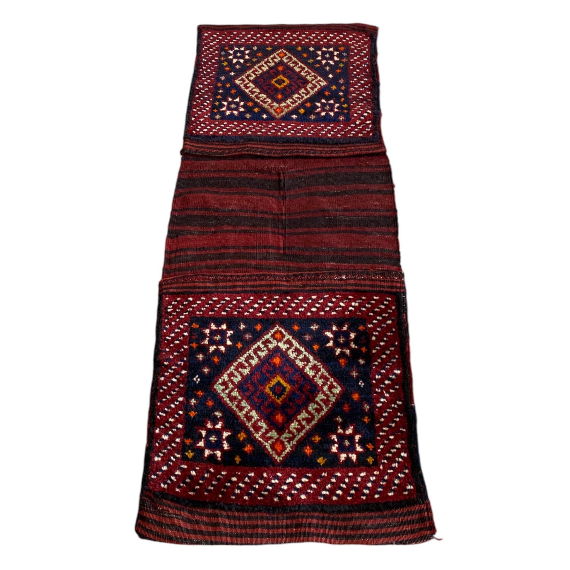 Collectable Caucasian Kazak Saddlebag Carpet Rug - Kilim Art Gallery