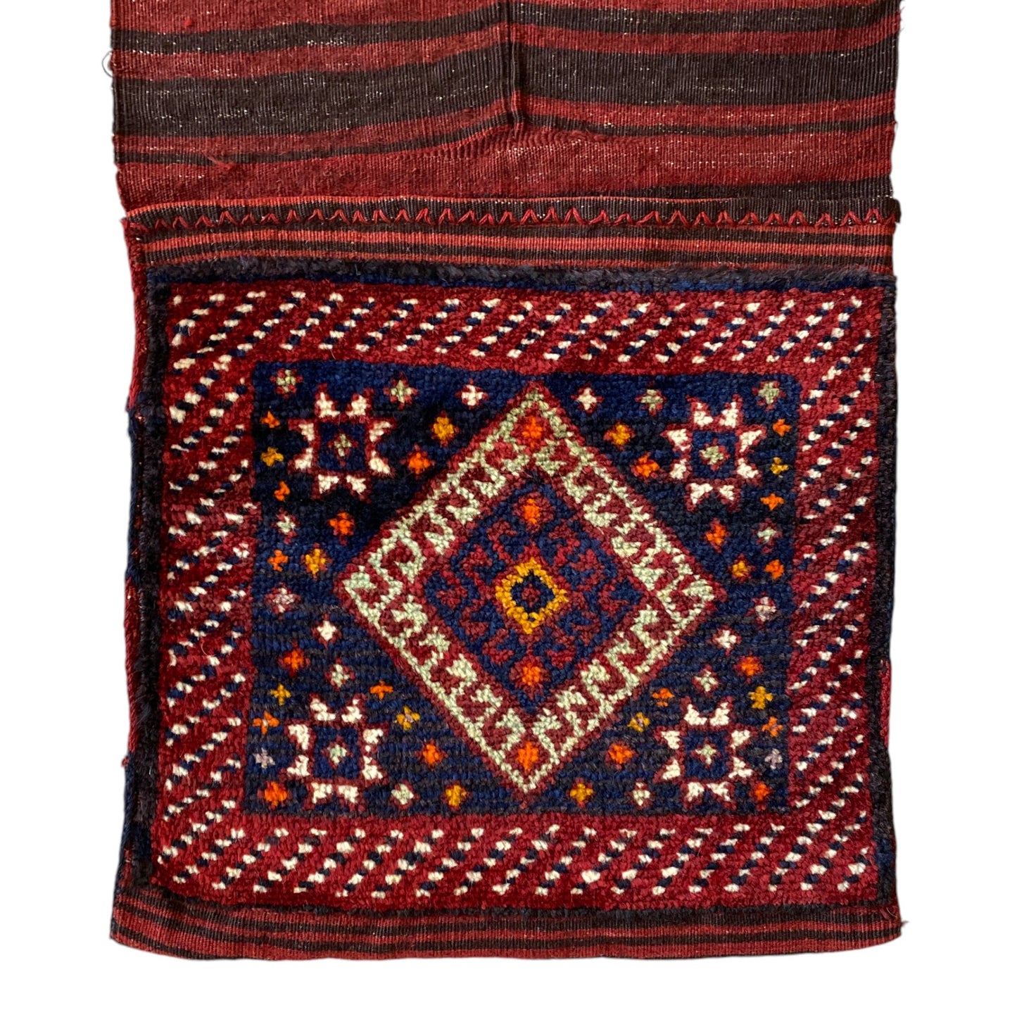 Collectable Caucasian Kazak Saddlebag Carpet Rug - Kilim Art Gallery