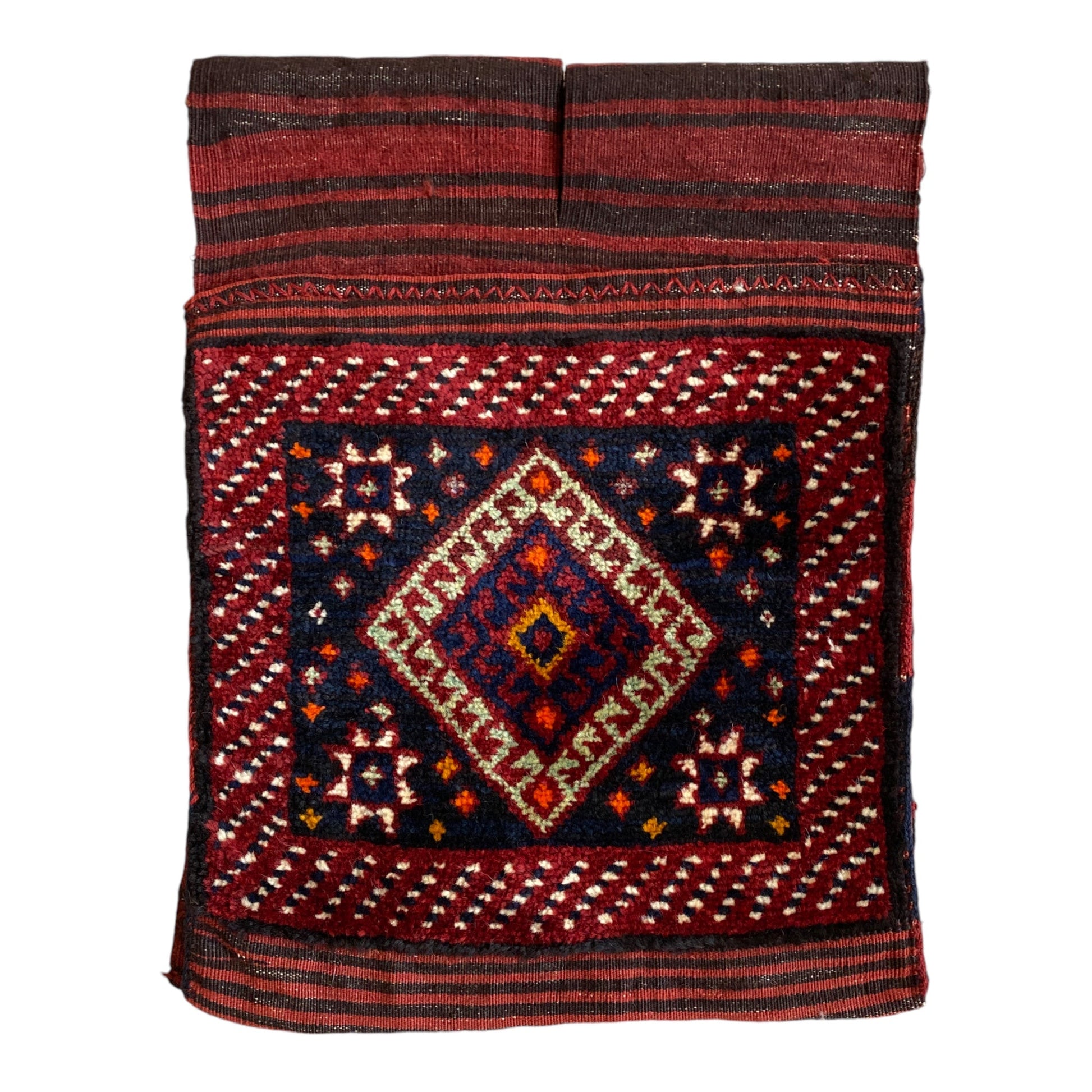 Collectable Caucasian Kazak Saddlebag Carpet Rug - Kilim Art Gallery