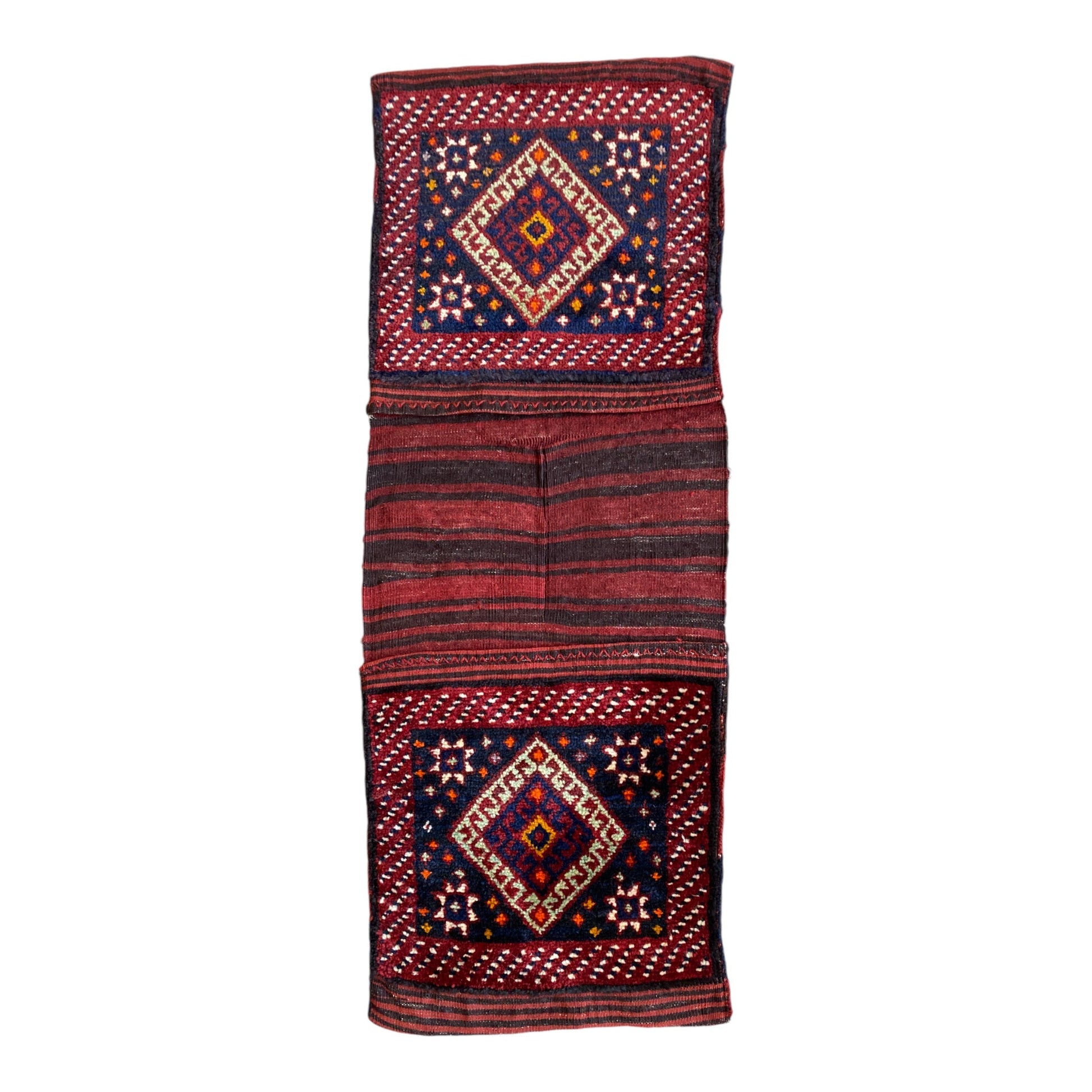 Collectable Caucasian Kazak Saddlebag Carpet Rug - Kilim Art Gallery