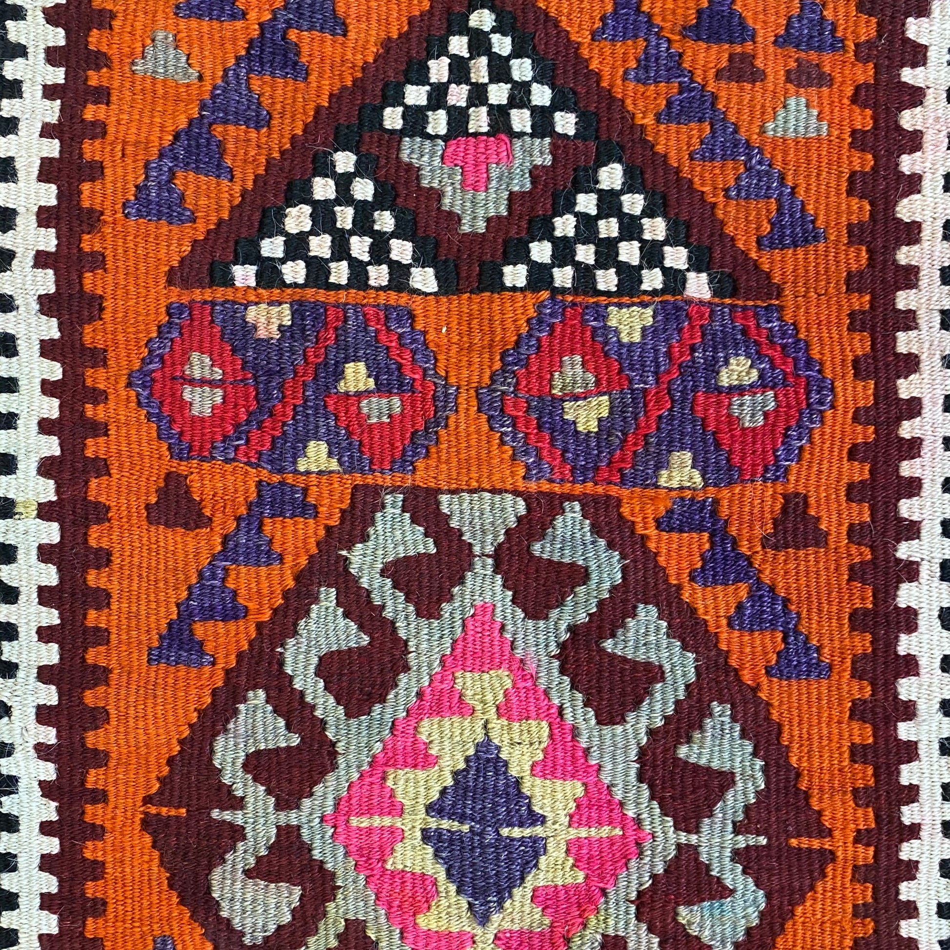 Collectable Ethnic Erzurum Prayer Kilim - Kilim Art Gallery