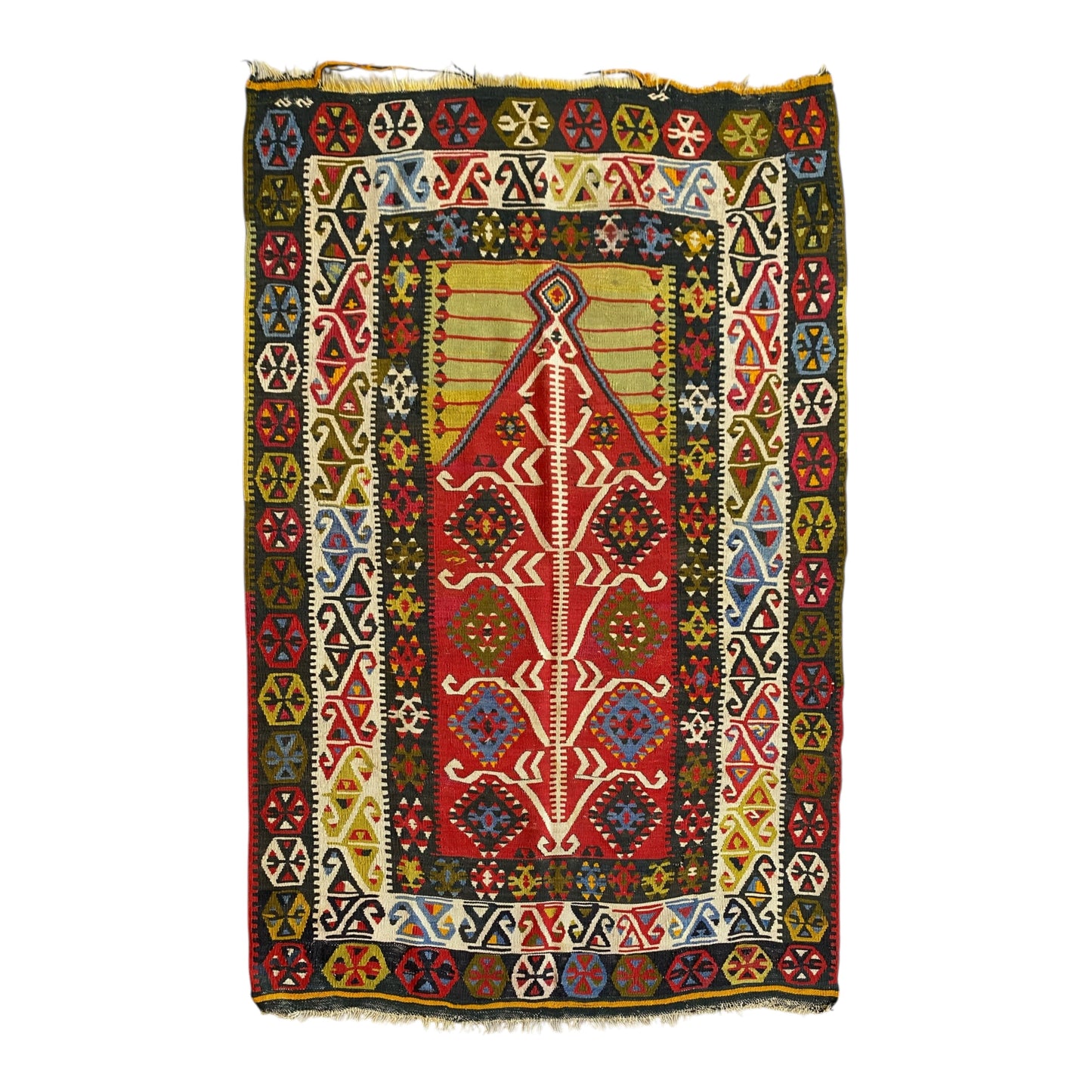 Collectable Gömürgen Kelim Rug カイセリ ギョムルゲン キリム - Kilim Art Gallery