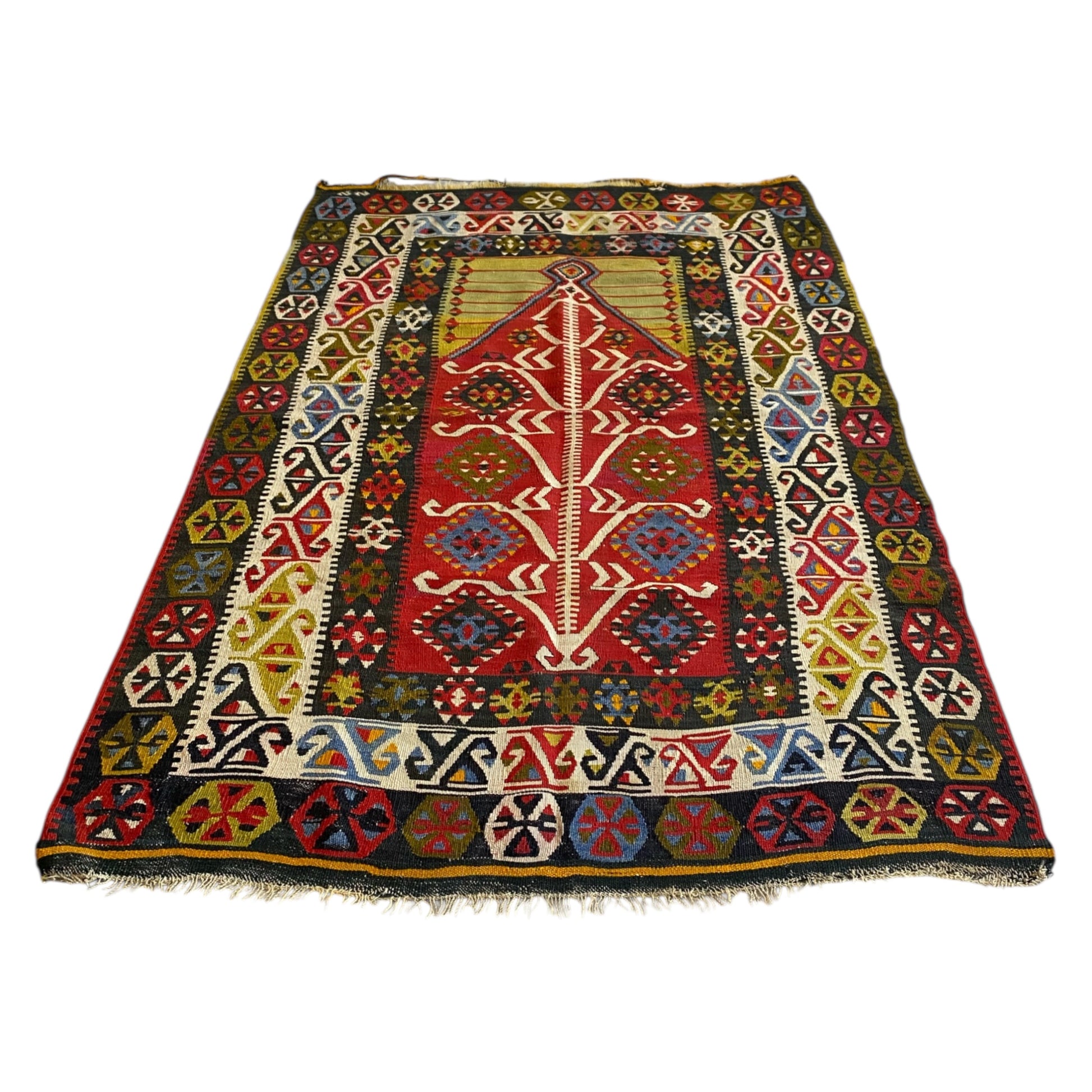 Collectable Gömürgen Kelim Rug カイセリ ギョムルゲン キリム - Kilim Art Gallery