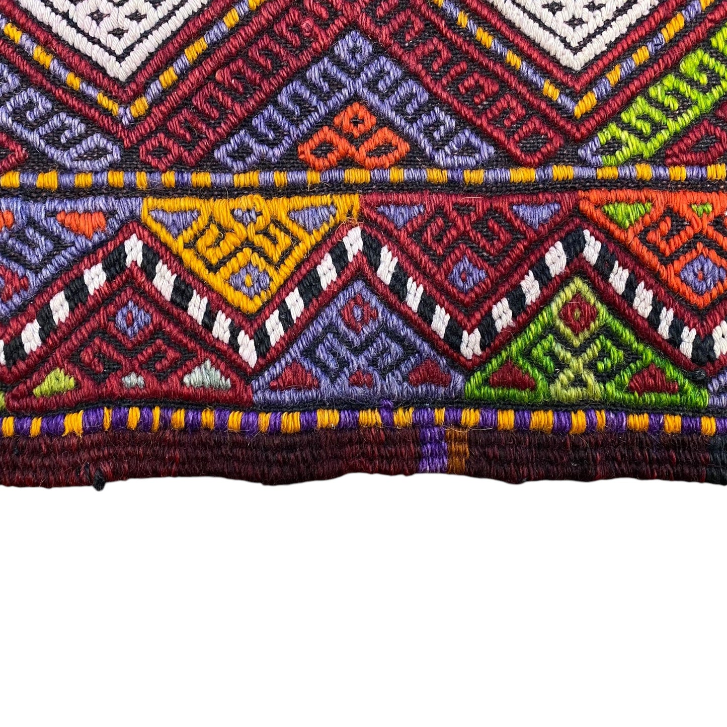 Collectable Nomadic Dowry Cicim Jijim Kilim Rug - Kilim Art Gallery