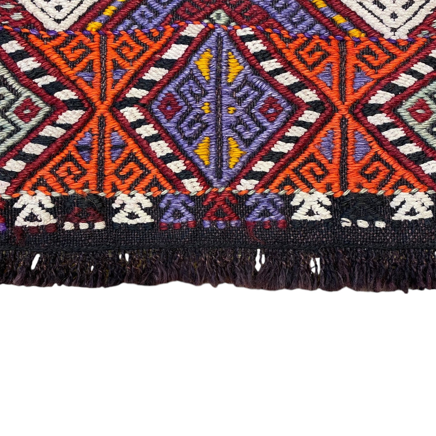 Collectable Nomadic Dowry Cicim Jijim Kilim Rug - Kilim Art Gallery