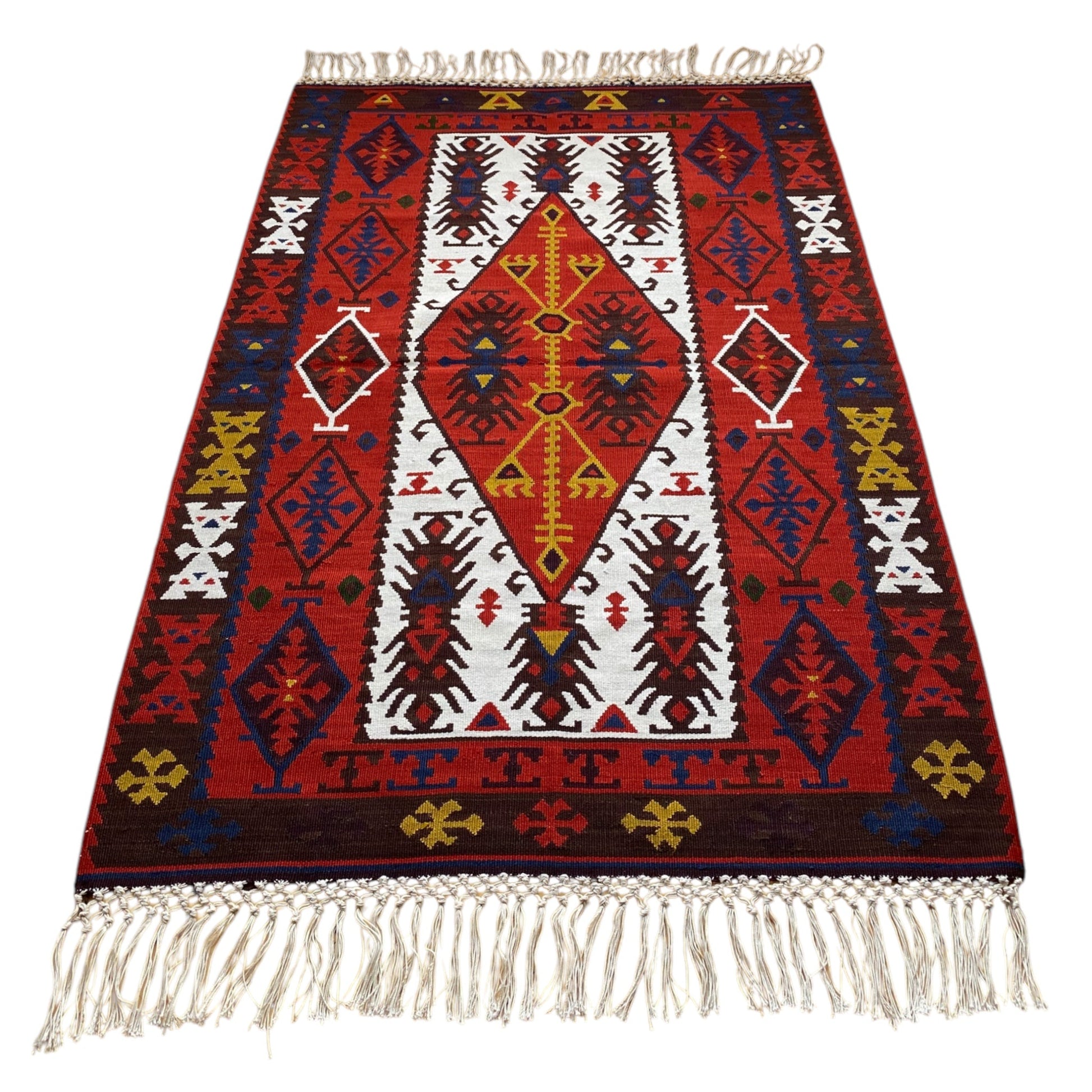 Collectable Reyhanli Silk Kilim Rug - Kilim Art Gallery