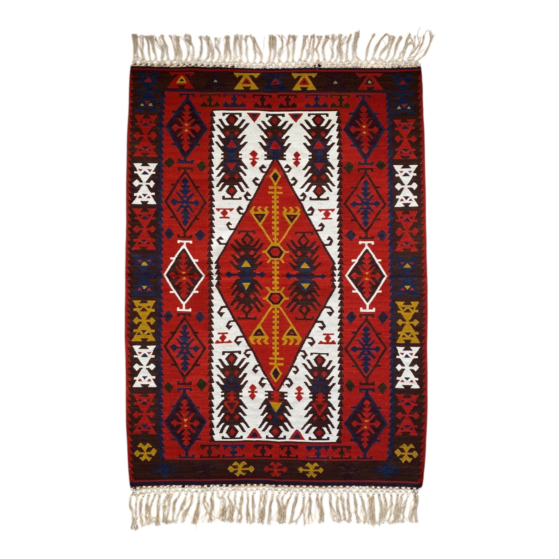 Collectable Reyhanli Silk Kilim Rug - Kilim Art Gallery