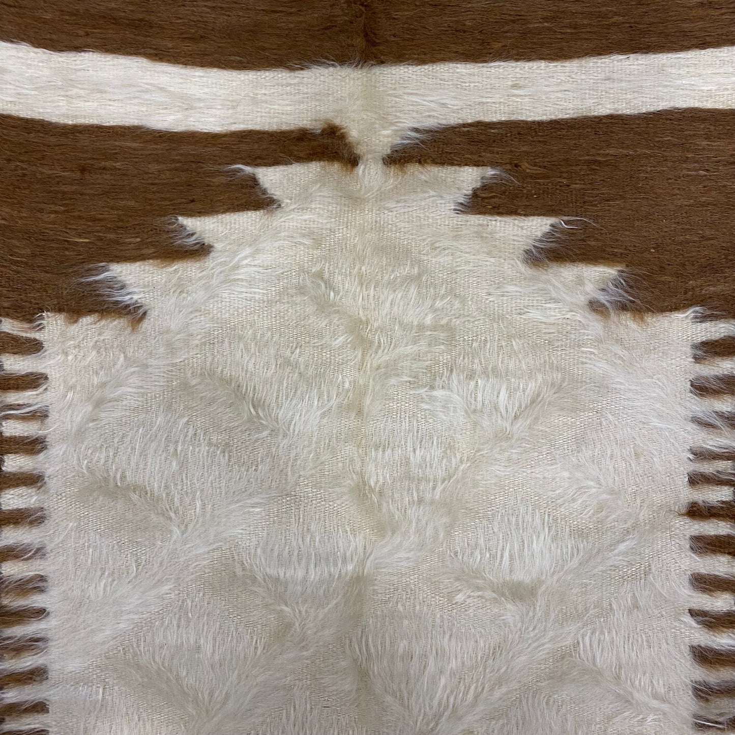 Collectable Small Angora lint made Mohair Siirt Blanket Prayer Kilim Rug - Kilim Art Gallery