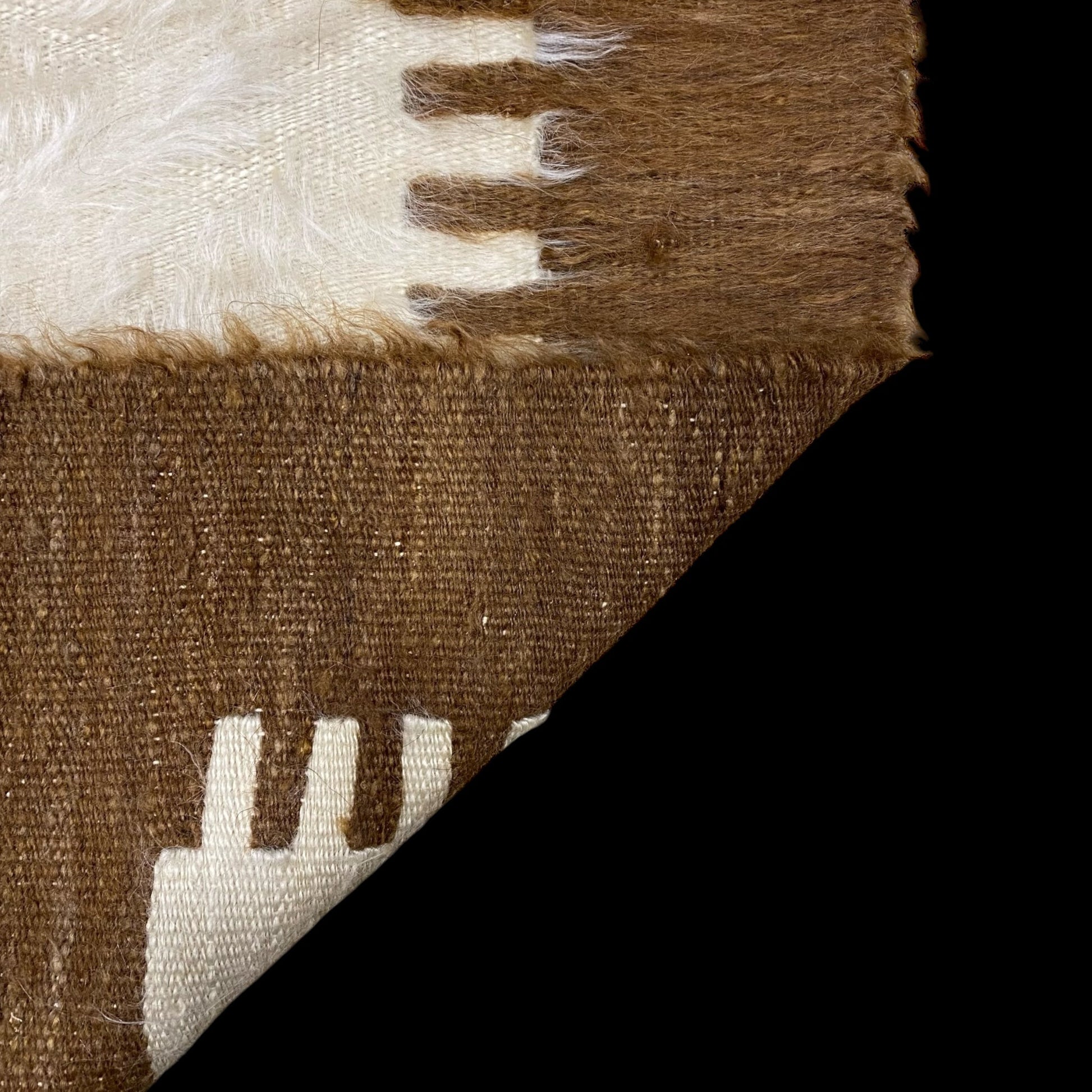 Collectable Small Angora lint made Mohair Siirt Blanket Prayer Kilim Rug - Kilim Art Gallery