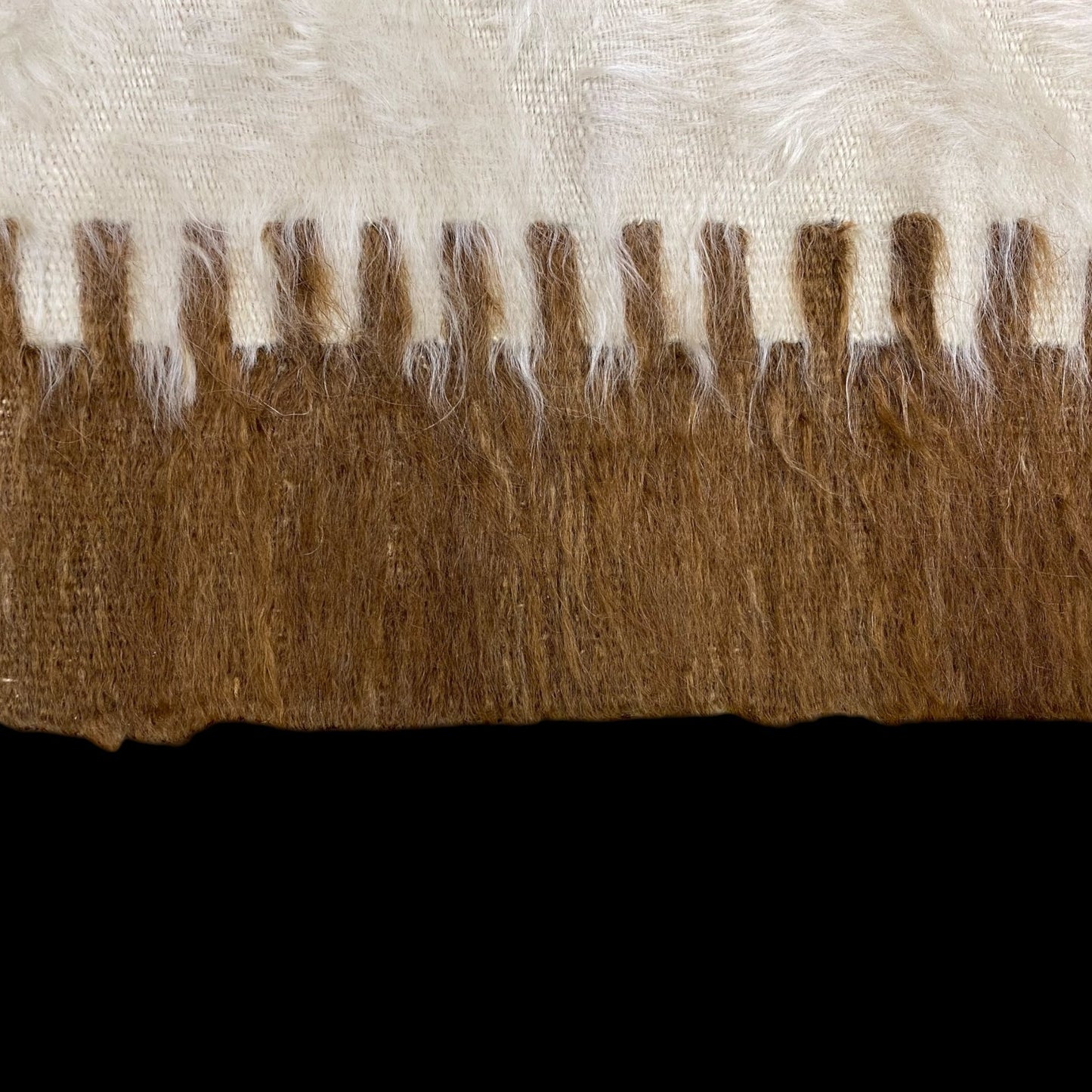 Collectable Small Angora lint made Mohair Siirt Blanket Prayer Kilim Rug - Kilim Art Gallery