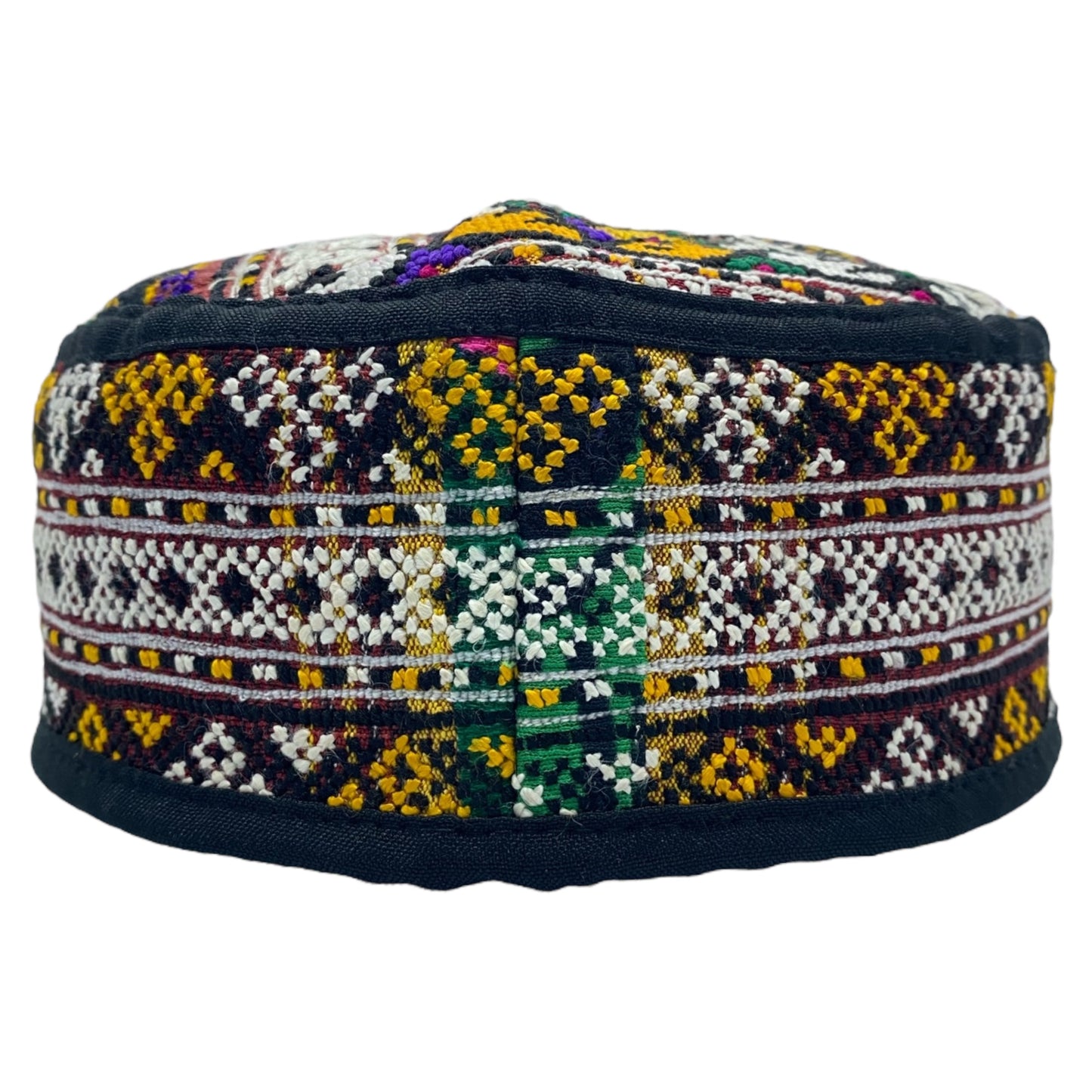 Colorful Bohemian Embroidered Hat - Kilim Art Gallery