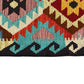 Colorful Bohemian Geometric Aztec Design Kilim Hallway Runner Rug Kitchen Runner - Kilim Art Gallery