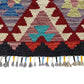 Colorful Bohemian Geometric Aztec Design Kilim Hallway Runner Rug Kitchen Runner - Kilim Art Gallery