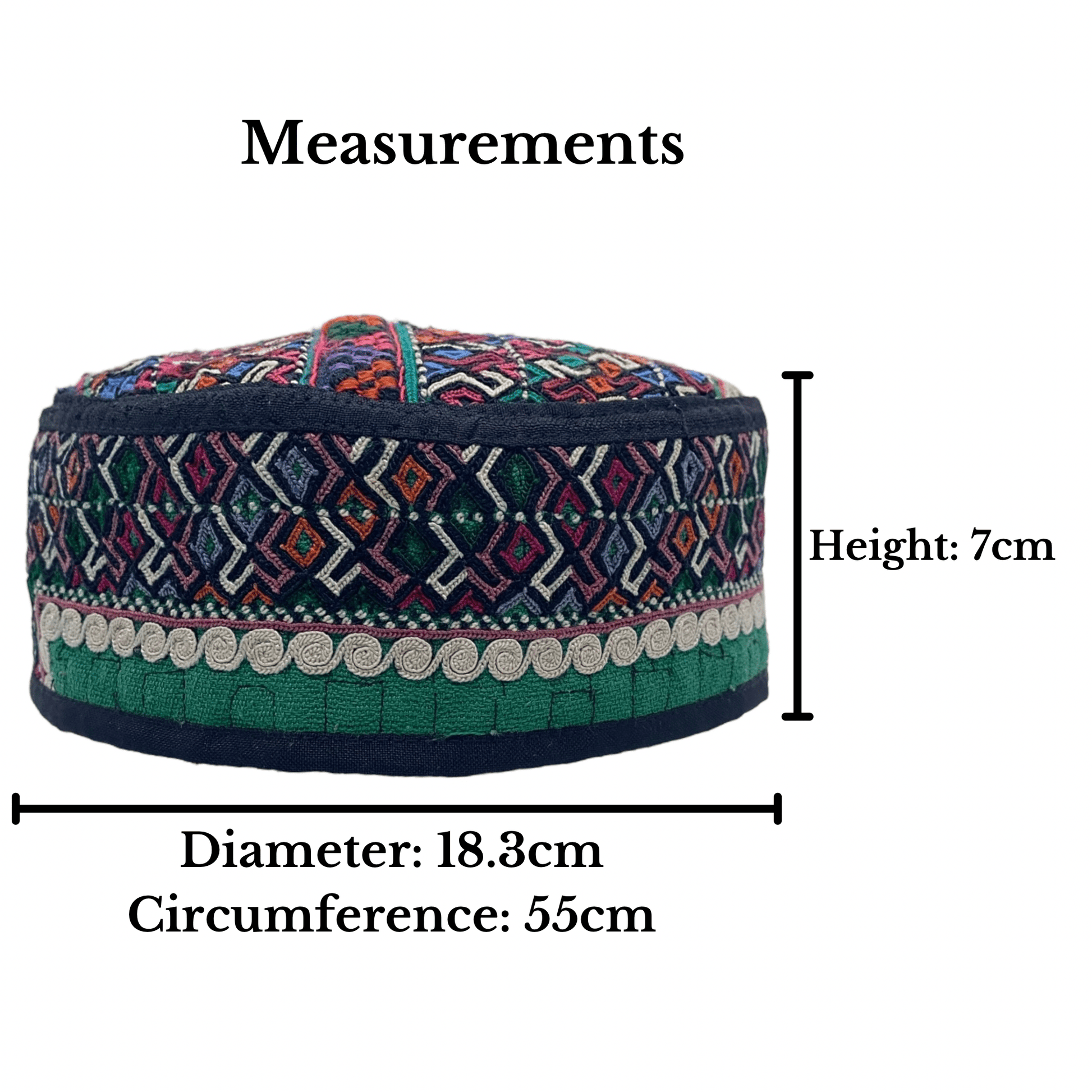 Colorful Boho Tribal Hat - Kilim Art Gallery