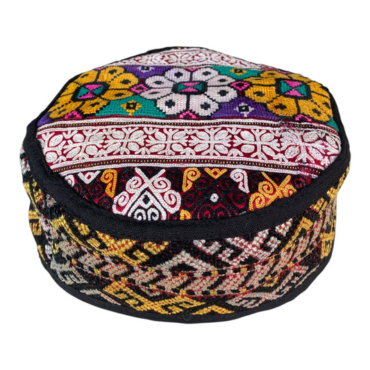 Colorful Tribal Turkmen Nomadic Hat - Kilim Art Gallery