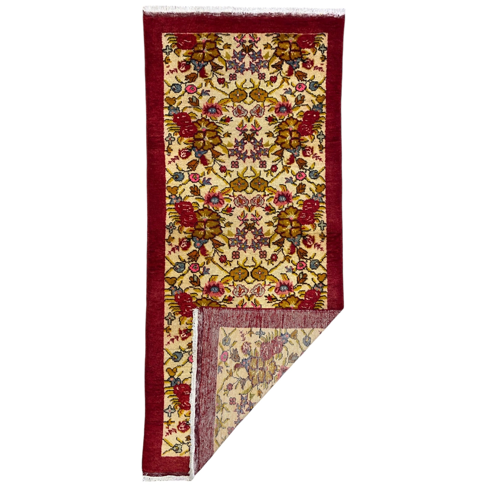 Decorative Floral Turkish Güney Rug - Kilim Art Gallery