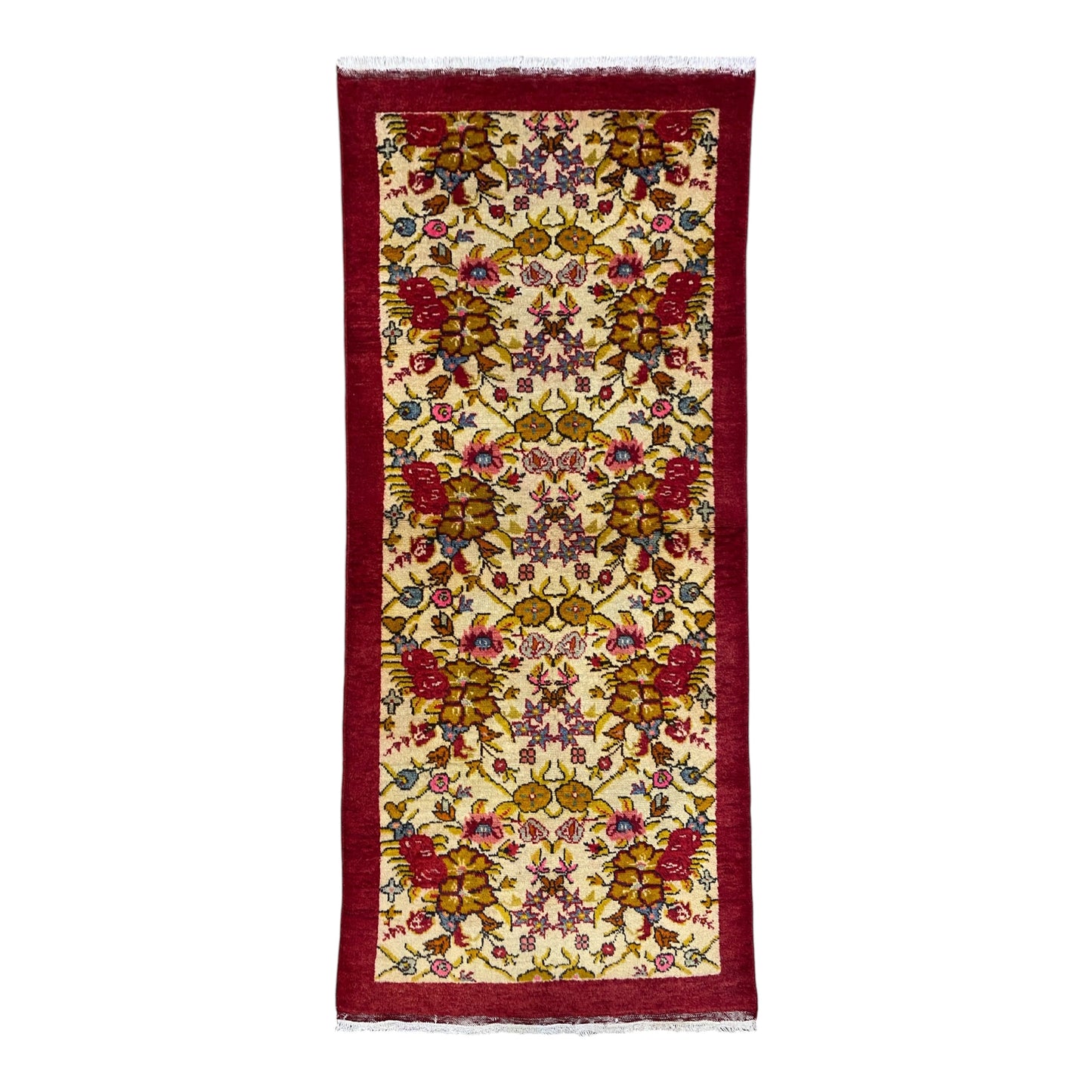Decorative Floral Turkish Güney Rug - Kilim Art Gallery