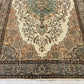 DECORATIVE VINTAGE DISTRESSED TURKISH OUSHAK AREA RUG - Kilim Art Gallery