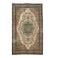 DECORATIVE VINTAGE DISTRESSED TURKISH OUSHAK AREA RUG - Kilim Art Gallery