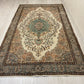 DECORATIVE VINTAGE DISTRESSED TURKISH OUSHAK AREA RUG - Kilim Art Gallery