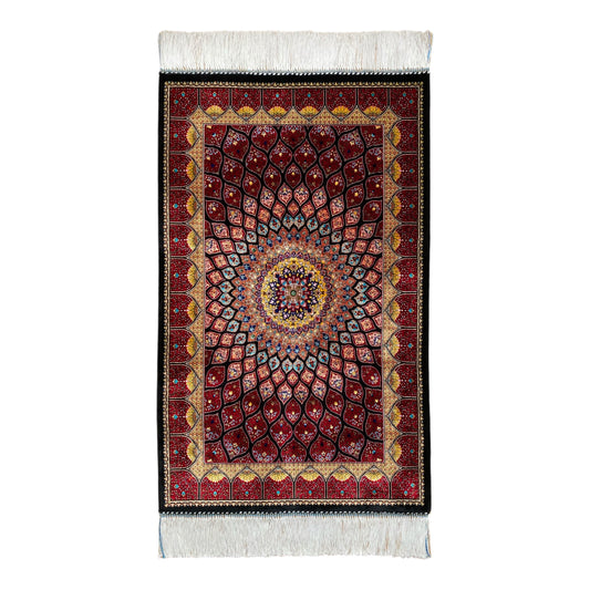 Deep Color Modal Silk Rug - Kilim Art Gallery