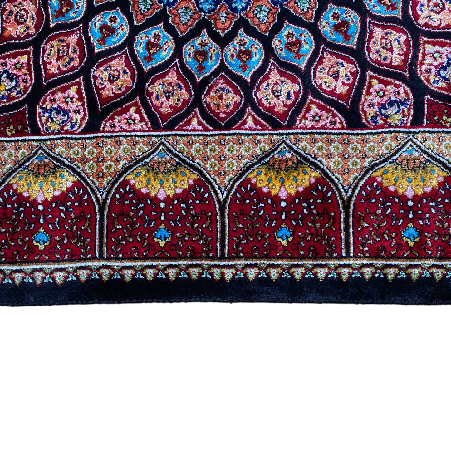 Deep Color Modal Silk Rug - Kilim Art Gallery