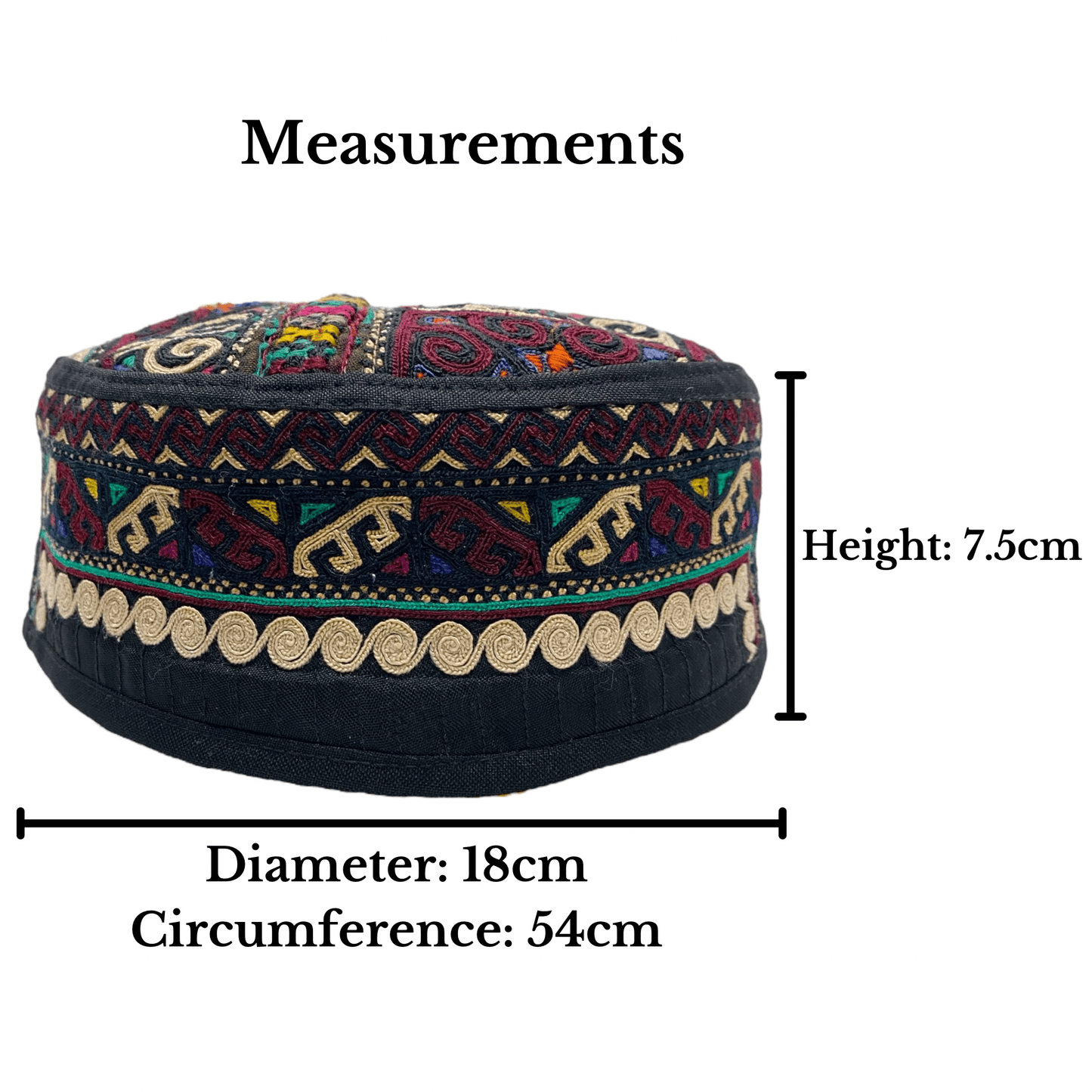 Deep Color Tribal Hat - Kilim Art Gallery