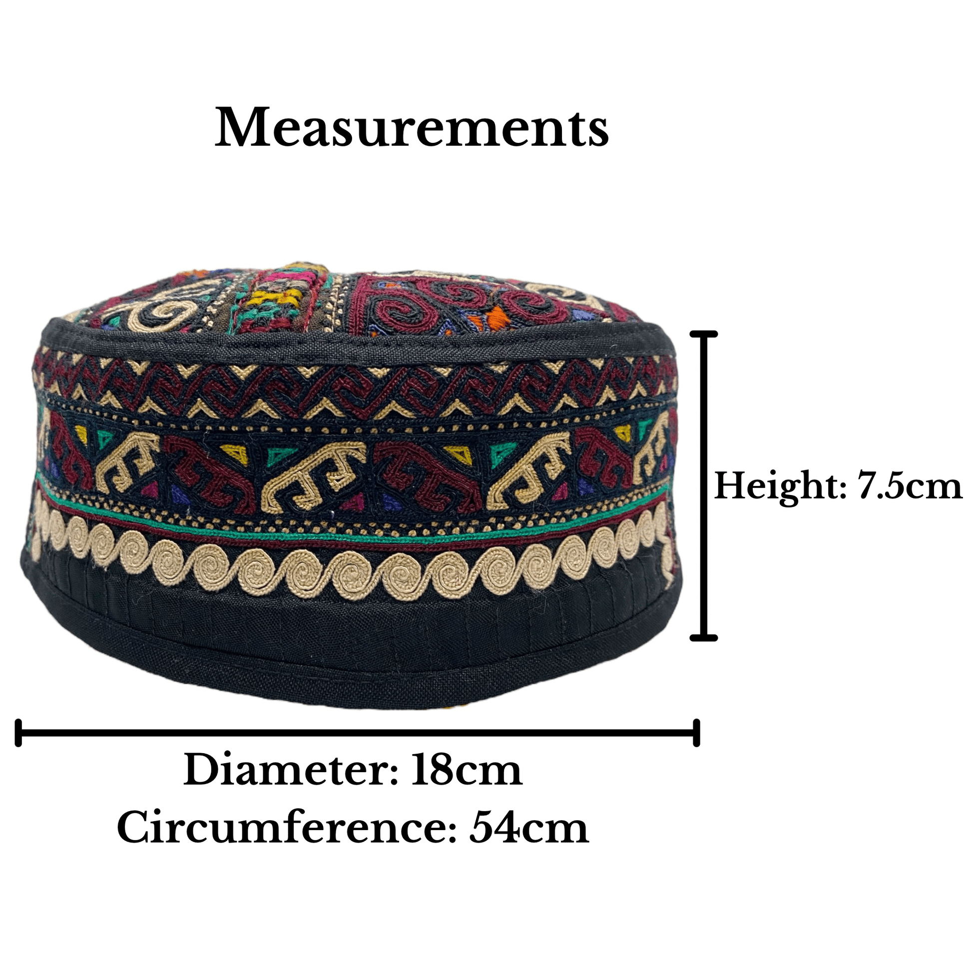 Deep Color Tribal Hat - Kilim Art Gallery