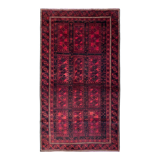 Deep Dark Color Tribal Ballouchi Rug - Kilim Art Gallery