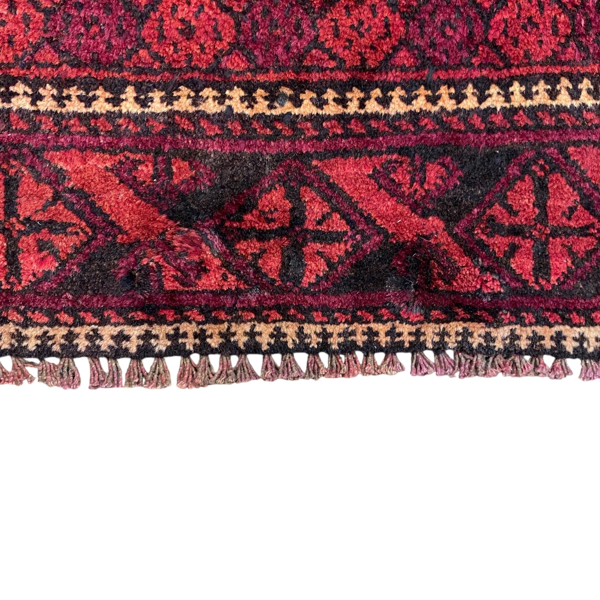Deep Dark Color Tribal Ballouchi Rug - Kilim Art Gallery