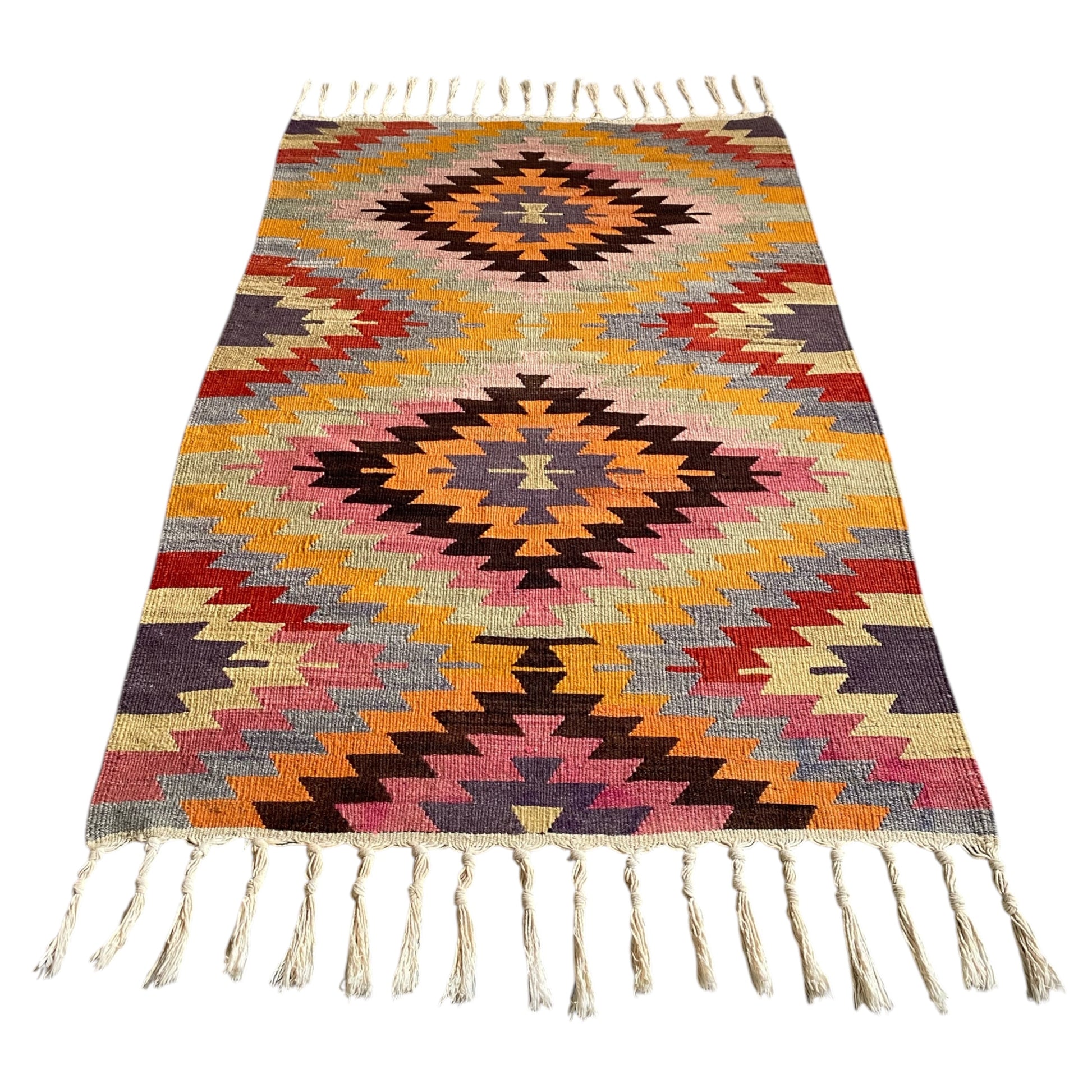 Denizli Pamukkale Kilim Rug - Kilim Art Gallery