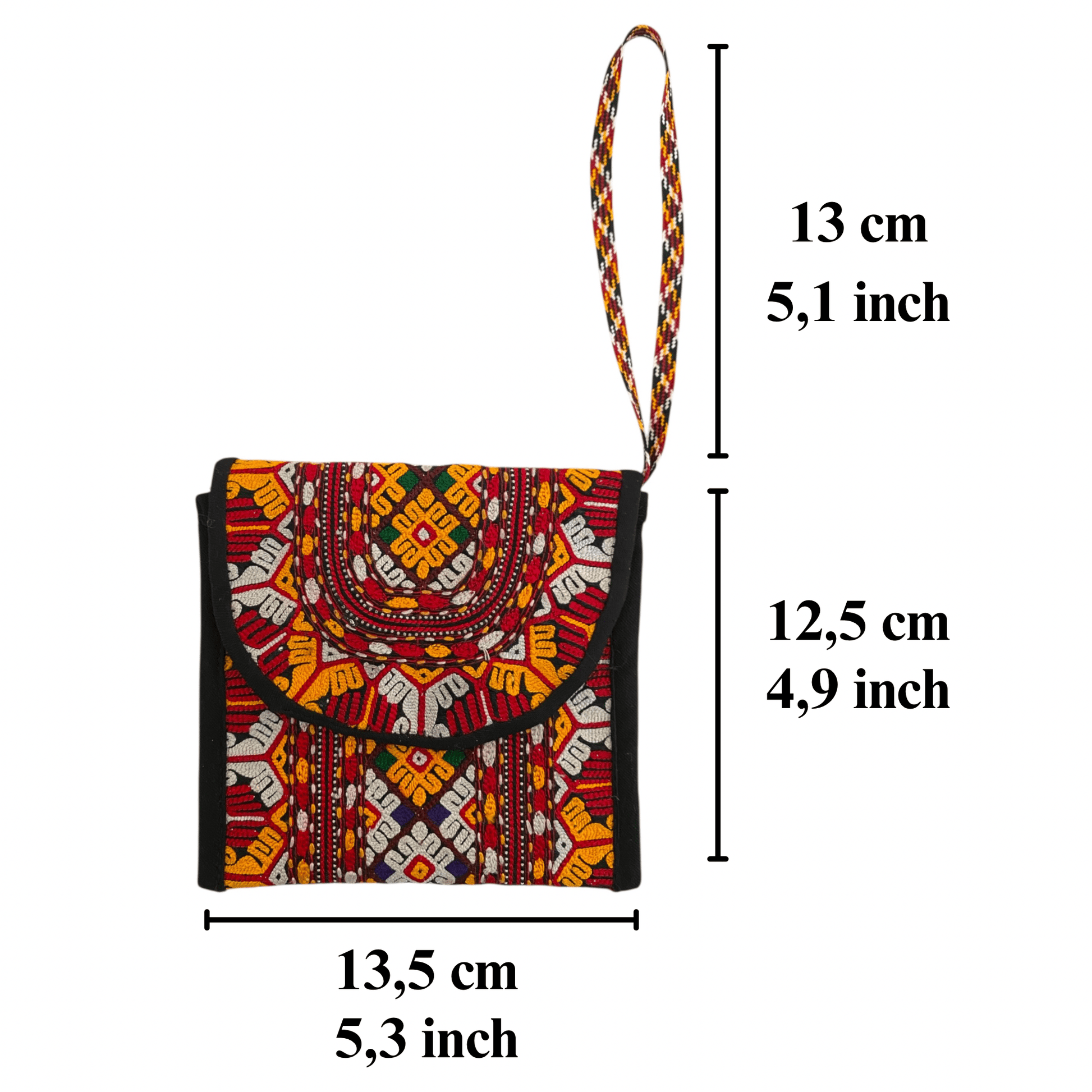 Embroidered Case / Purse / Pouch - Kilim Art Gallery