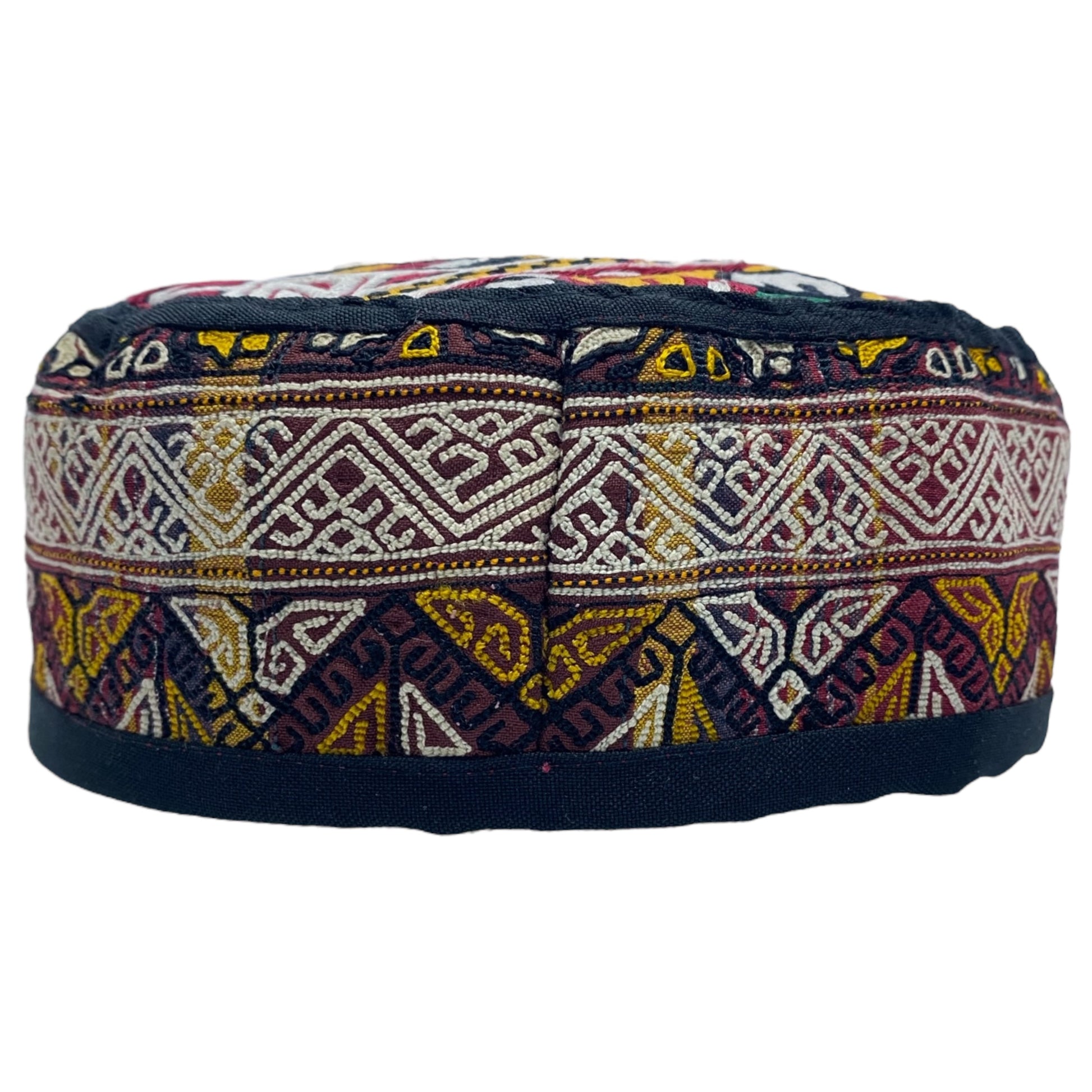 Embroidered Tribal Boho Hat - Kilim Art Gallery