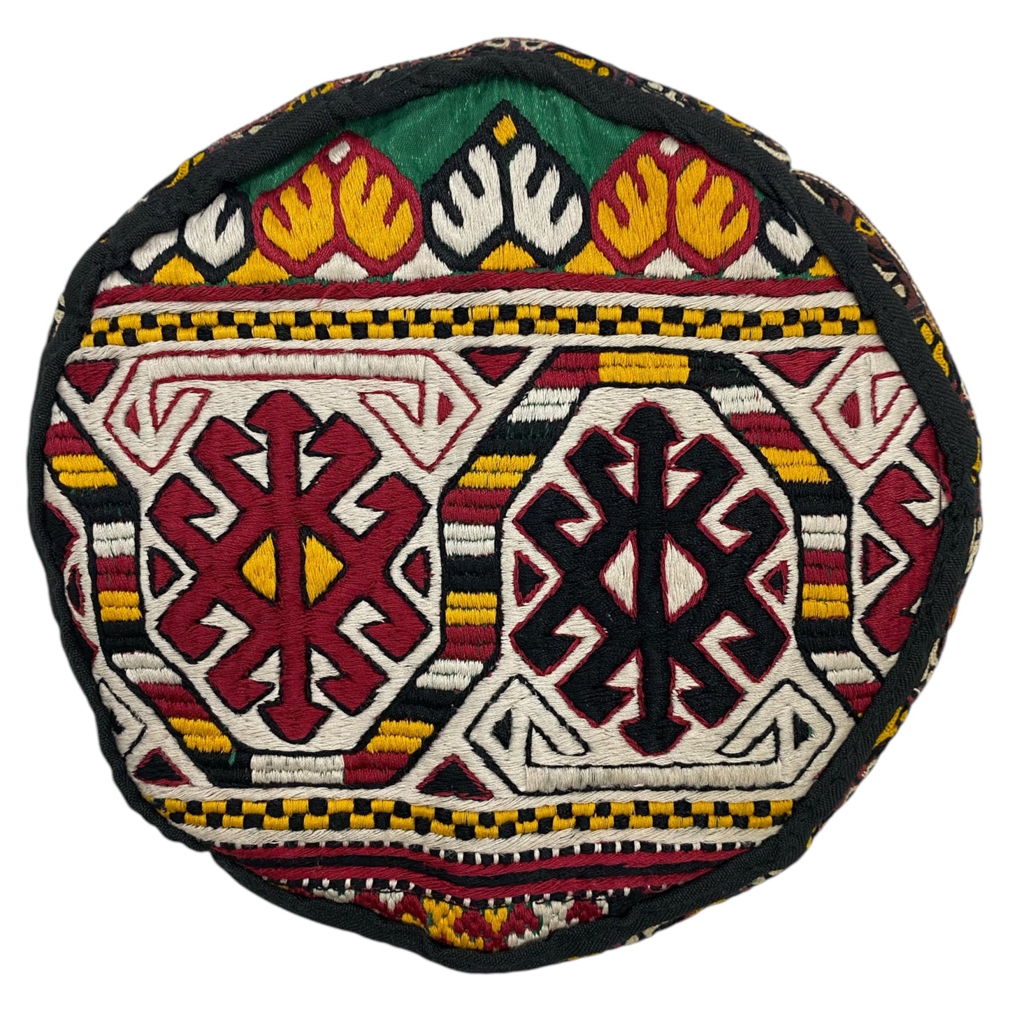 Embroidered Tribal Boho Hat - Kilim Art Gallery