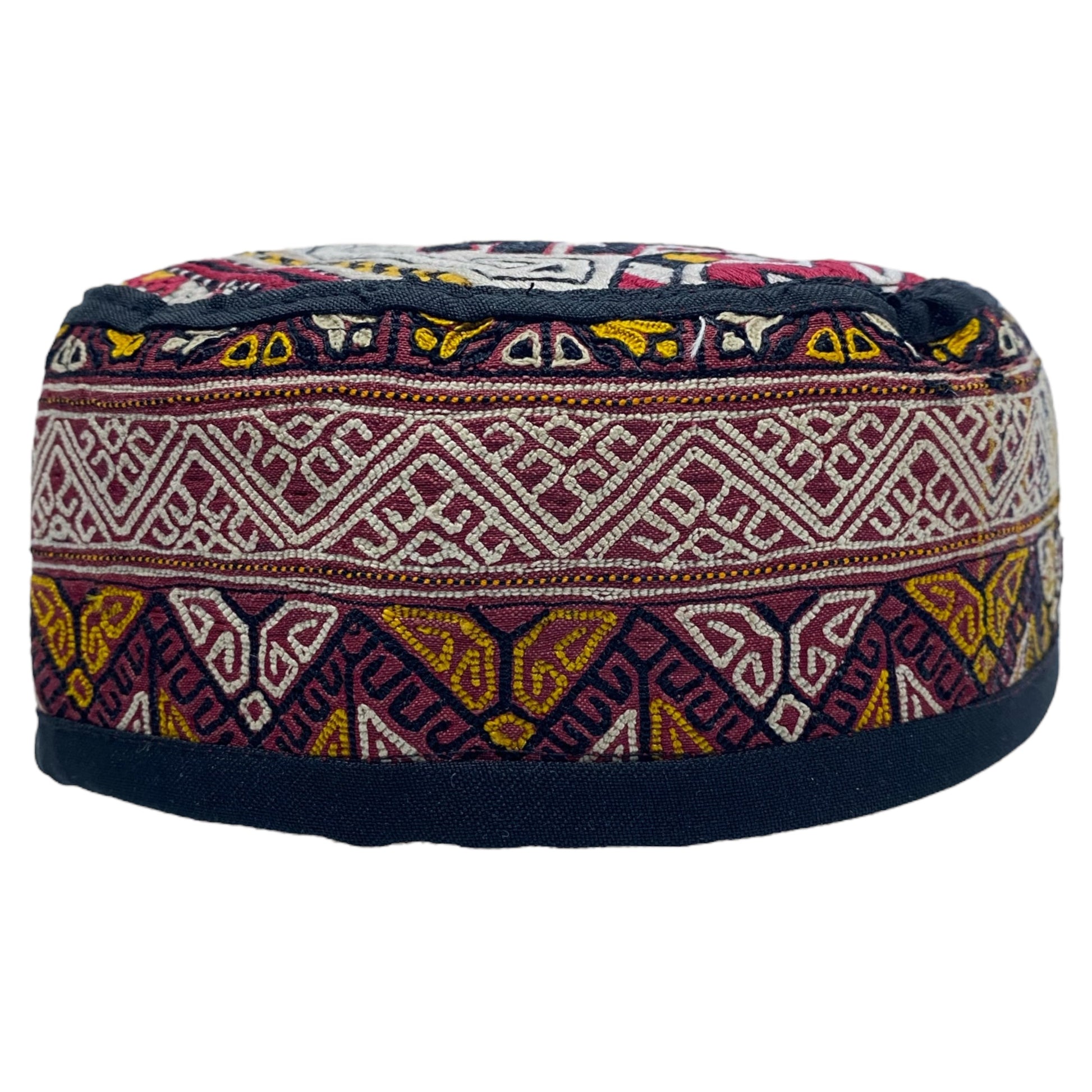 Embroidered Tribal Boho Hat - Kilim Art Gallery