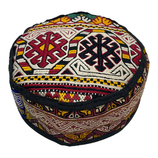 Embroidered Tribal Boho Hat - Kilim Art Gallery