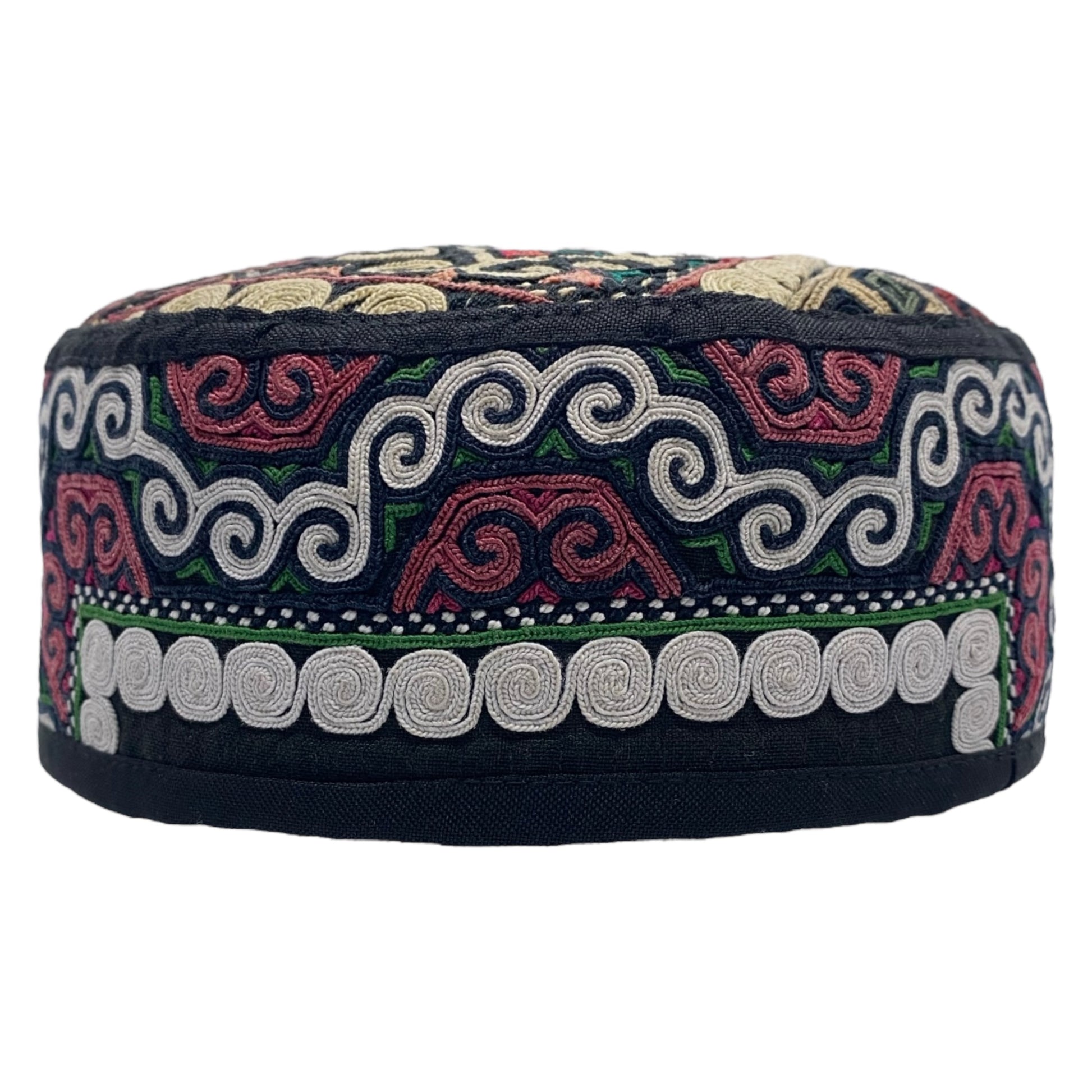 Embroidered Vintage Tribal Yamuth Hat - Kilim Art Gallery