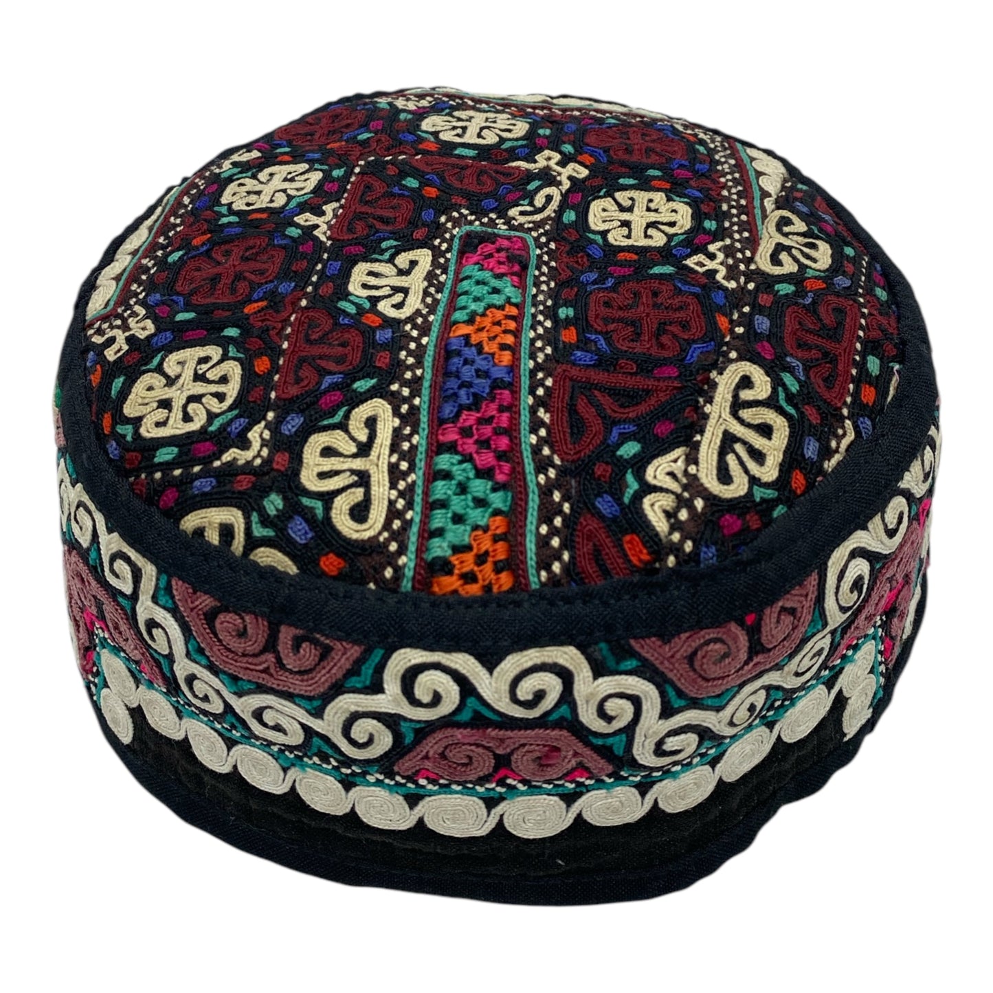 Ethnic Tribal Embroidered Ceremonial Hat - Kilim Art Gallery