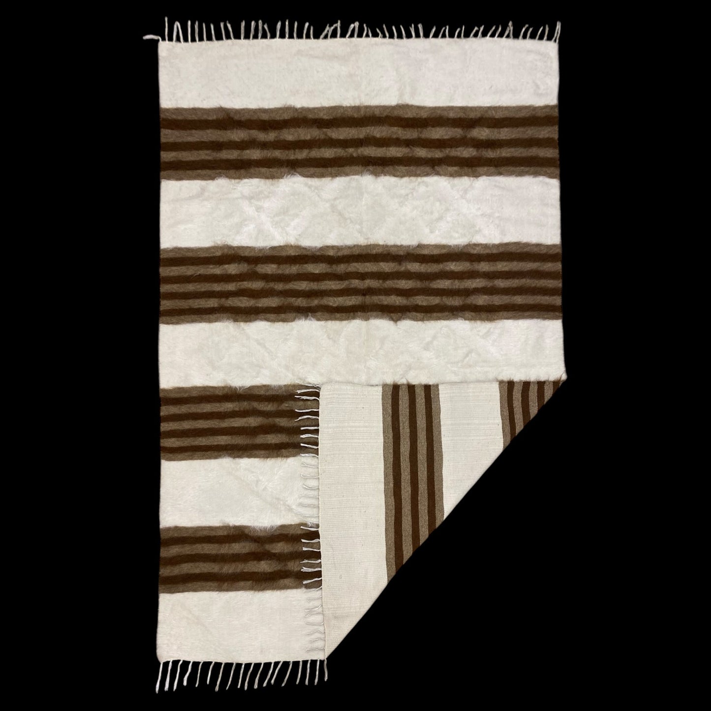 Extra Large Double Bed Turkish Siirt Blanket - Kilim Art Gallery