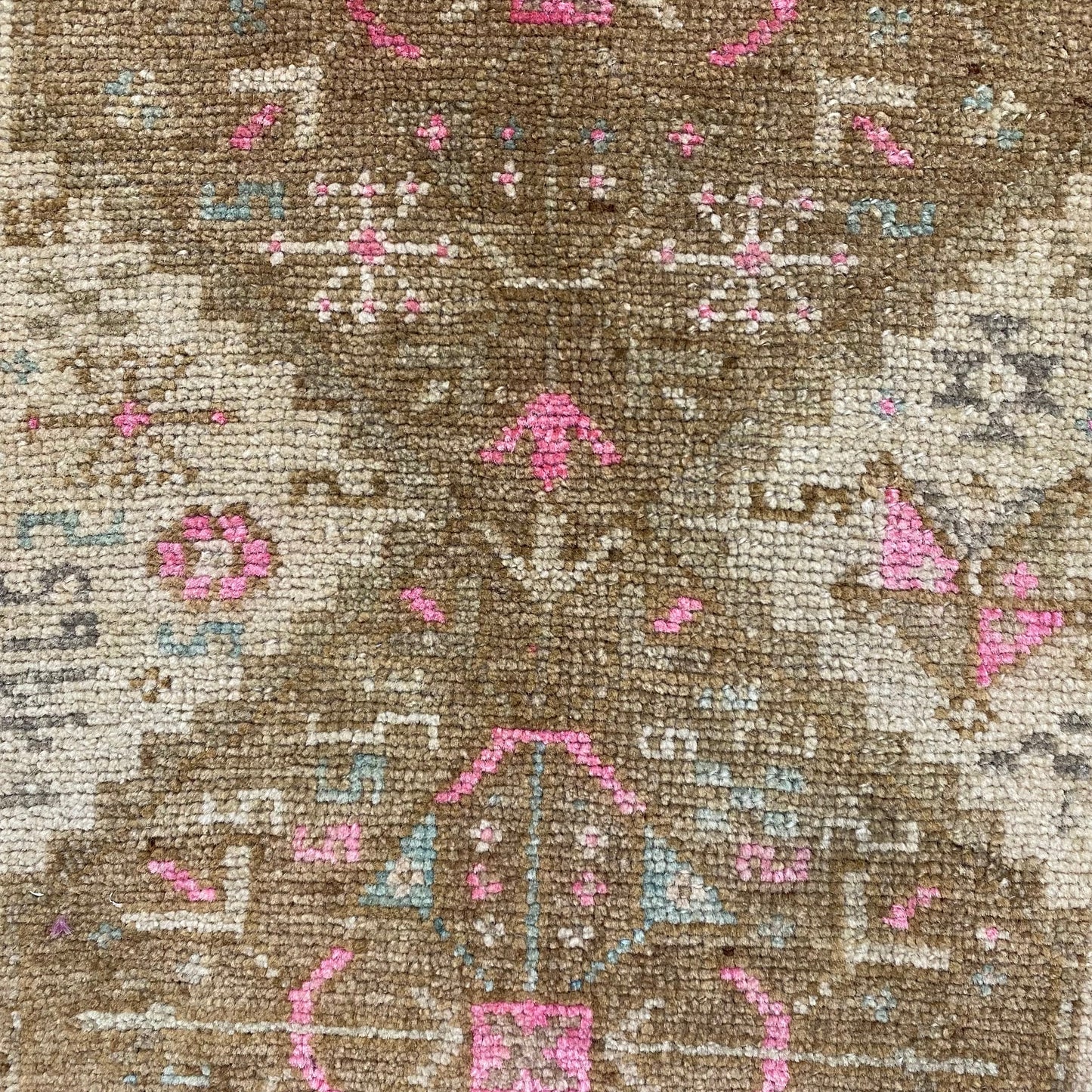 Faded Muted Pastel Small Tribal Carpet Rug Doormat - Kilim Art Gallery