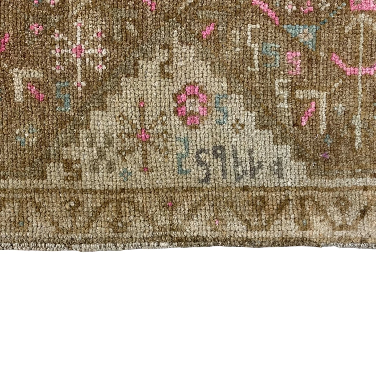 Faded Muted Pastel Small Tribal Carpet Rug Doormat - Kilim Art Gallery