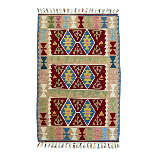 Fine Quality New Nomadic Kelim Rug - Kilim Art Gallery
